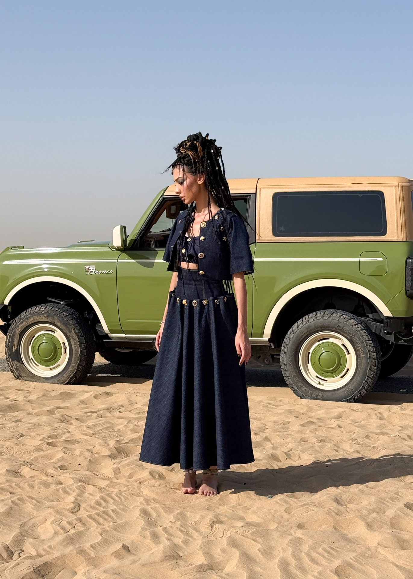 Sunset Indigo skirt