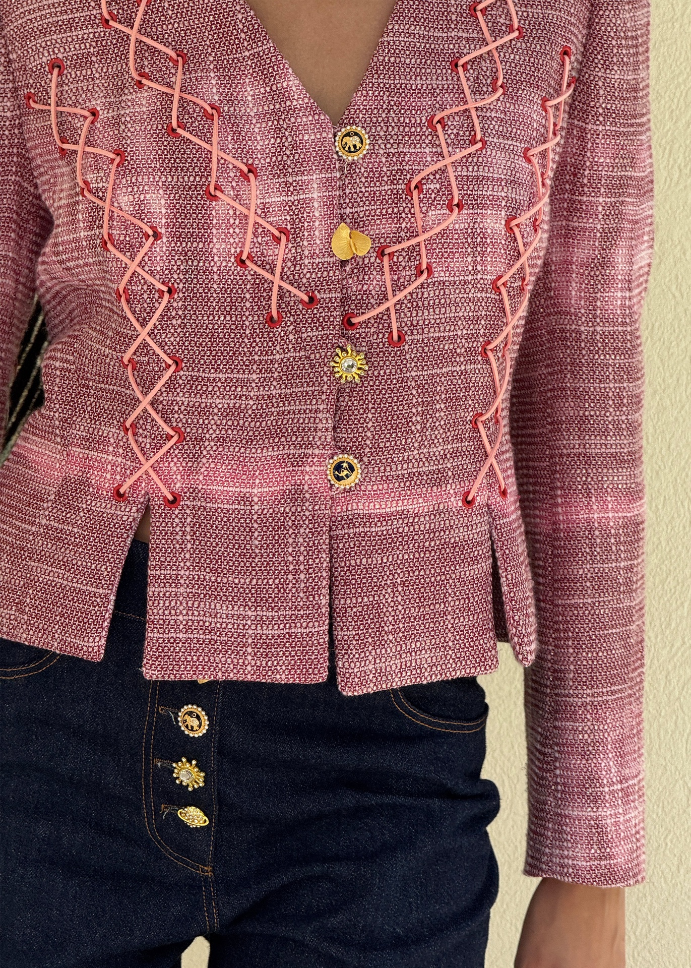 Laguna Blush pink tweed jacket