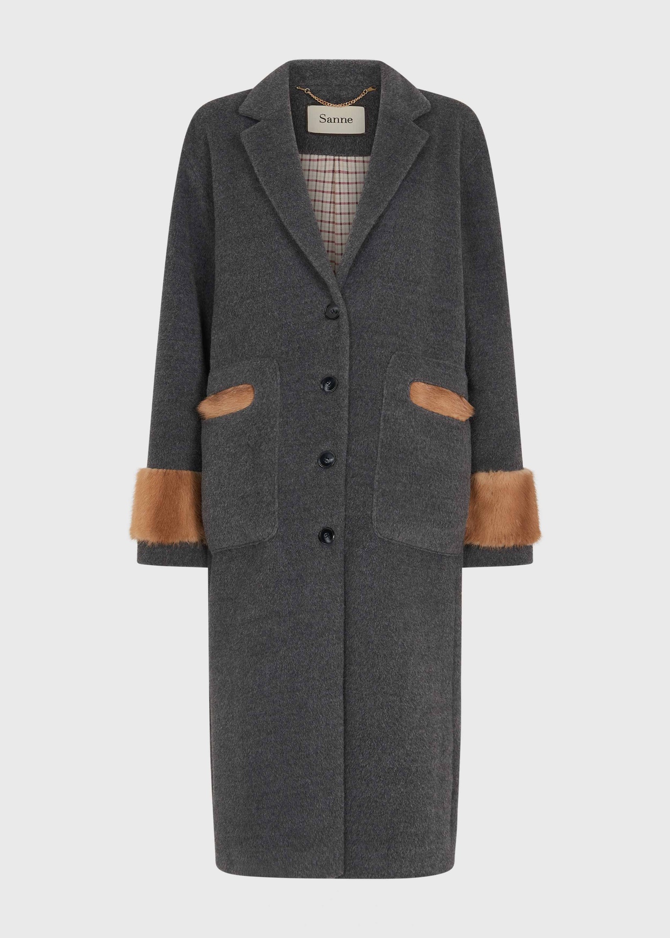 Astro Grey Alpaca Coat