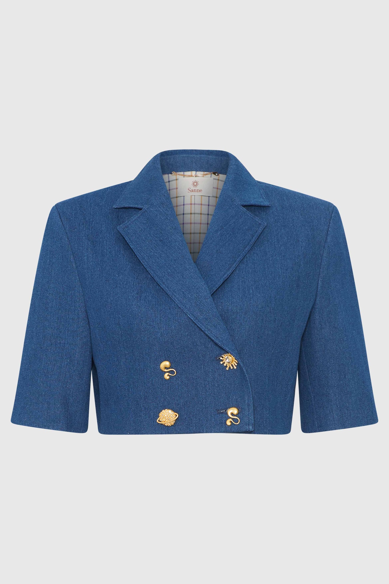 Denim Dreamscape Cropped Jacket (UK6)